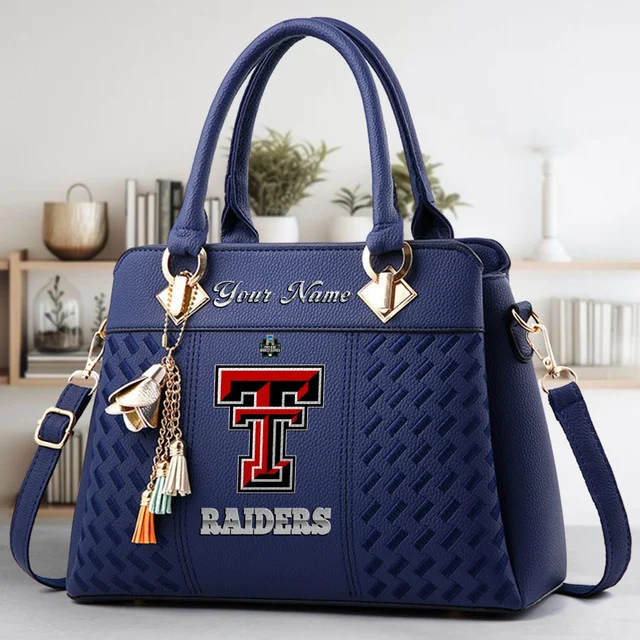 VIRAL EDITON - NEW CUSTOMIZED NCAA CWS20 TRR TR RAIDER ZIP HANDBAG MULTICOLOR