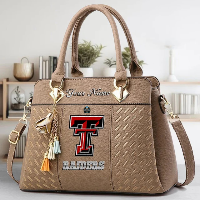 VIRAL EDITON - NEW CUSTOMIZED NCAA CWS20 TRR TR RAIDER ZIP HANDBAG MULTICOLOR