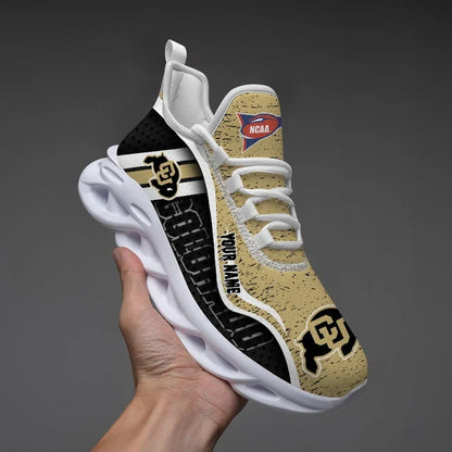 HOT DEAL - NEW CUSTOMIZED NCAA FBS20 CRB COLORADO BUFFALOES CLUNKY SNEAKERS