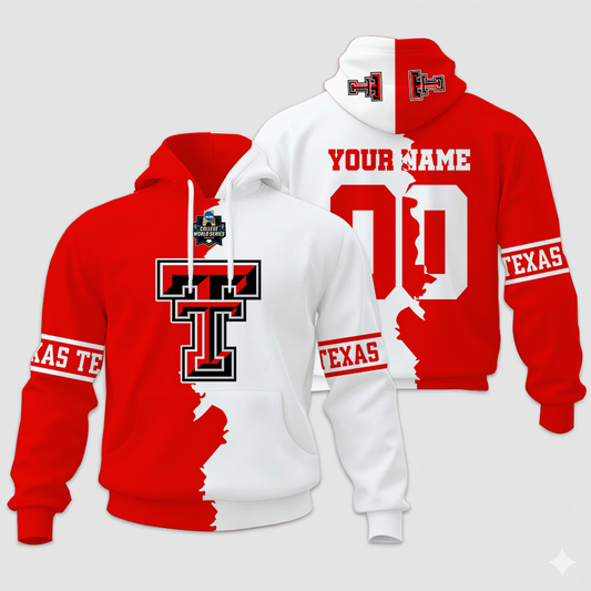 LIMITED EDITION - NEW CUSTOMIZED NCAA CWS20 TRR TR RAIDER UNISEX HOODIE & ZIP HOODIE