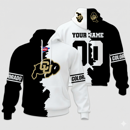 LIMITED EDITION - NEW CUSTOMIZED NCAA FBS20 CRB CR BUFFALOES UNISEX HOODIE & ZIP HOODIE