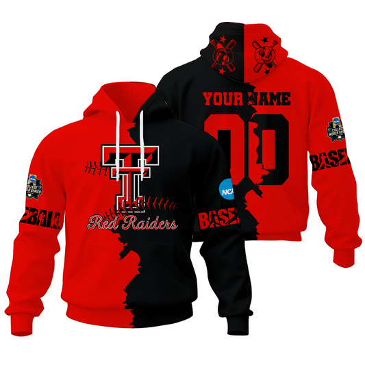 LIMITED EDITION - NEW CUSTOMIZED NCAA CWS20 TRR TR RAIDER UNISEX HOODIE & ZIP HOODIE