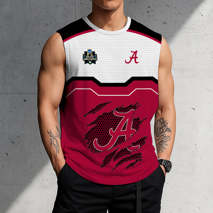 LIMITED EDITION - NEW CUSTOMIZED NCAA CWS21 ABC ALABAMA CRIMSON TIDE MEN'S GYM SHIRT