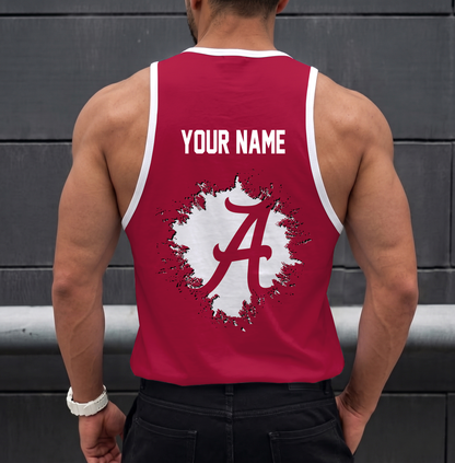 SPECIAL EDITION - NEW CUSTOMIZED NCAA CWS21 ABC ALABAMA CRIMSON TIDE UNISEX TANK TOP
