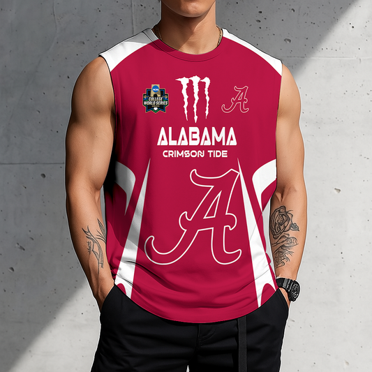 ACTIVE OFFER - NEW CUSTOMIZED | NCAA CWS21 ABC AB CRIMSON TIDE MEN'S GYM SHIRT