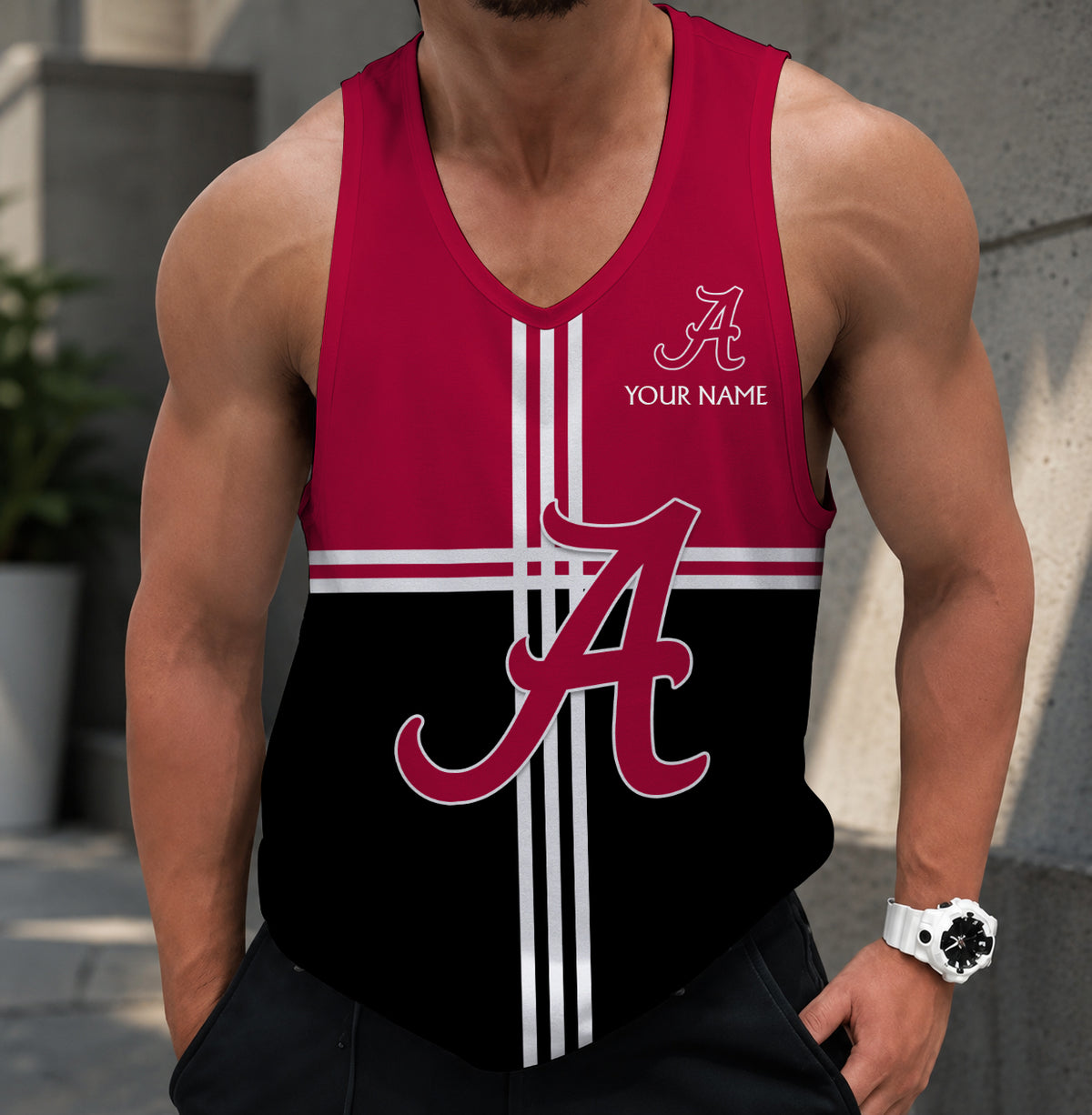 SPECIAL EDITION - NEW CUSTOMIZED NCAA CWS21 ABC ALABAMA CRIMSON TIDE UNISEX TANK TOP