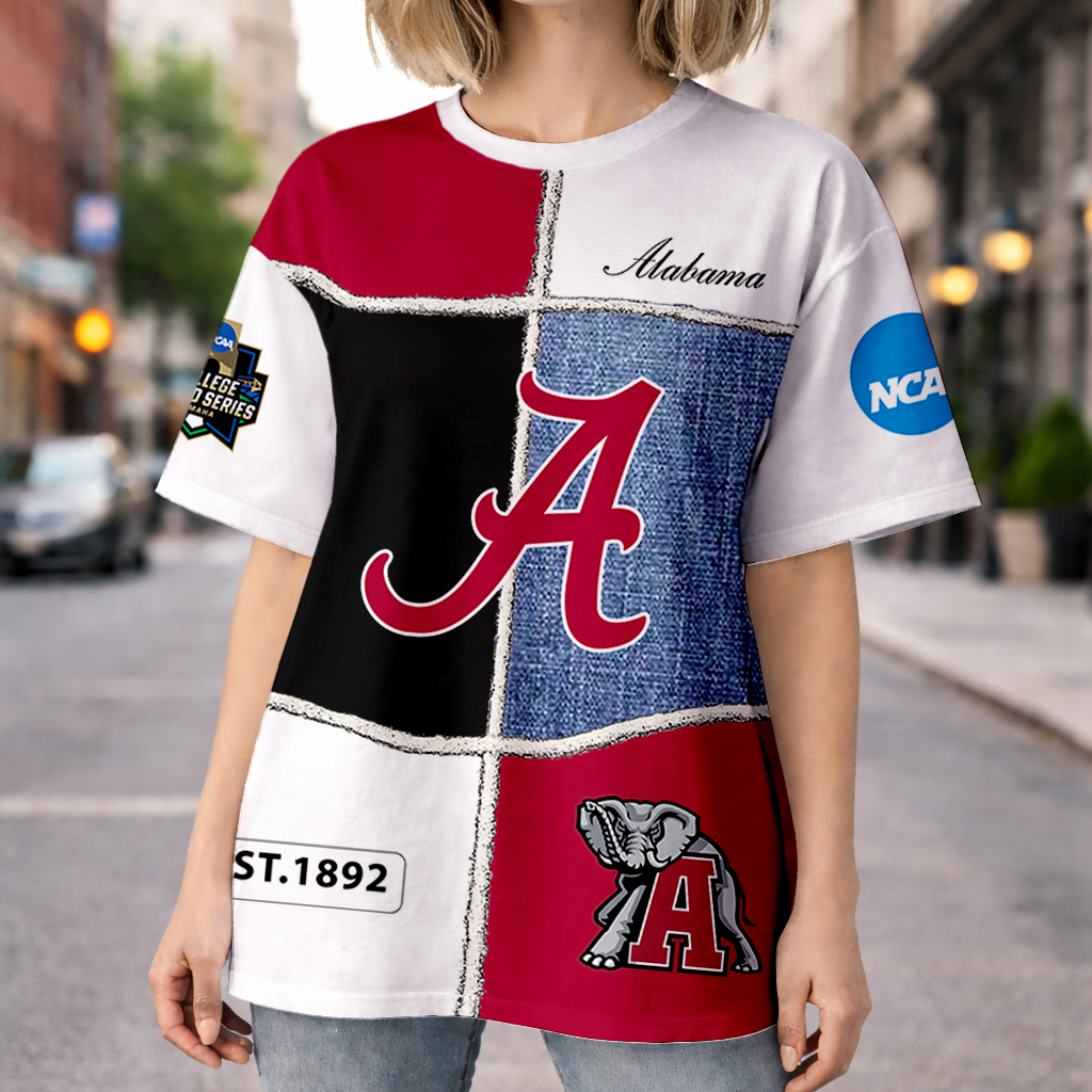 LIMITED DROP - NEW CUSTOMIZED | NCAA CWS21 ABC AB CRIMSON TIDE HOODIE, T-SHIRTS, ZIP HOODIE, SWEATSHIRTS & POLO SHIRT