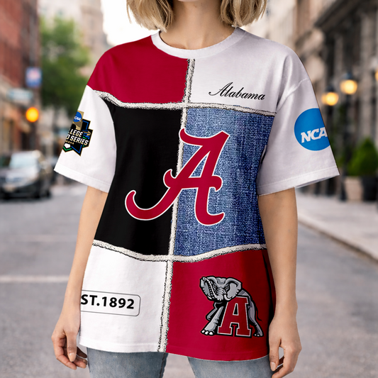 LIMITED DROP - NEW CUSTOMIZED | NCAA CWS21 ABC AB CRIMSON TIDE HOODIE, T-SHIRTS, ZIP HOODIE, SWEATSHIRTS & POLO SHIRT