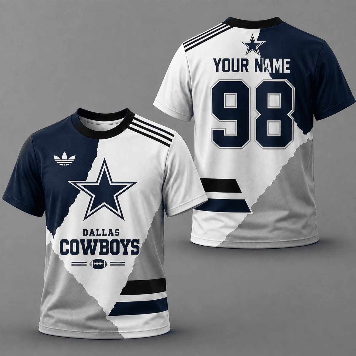 ELITE EDITION - NEW CUSTOMIZED NFL21 DCB DALLAS COWBOYS T-SHIRTS, POLO SHIRT & ZIP POLO SHIRT