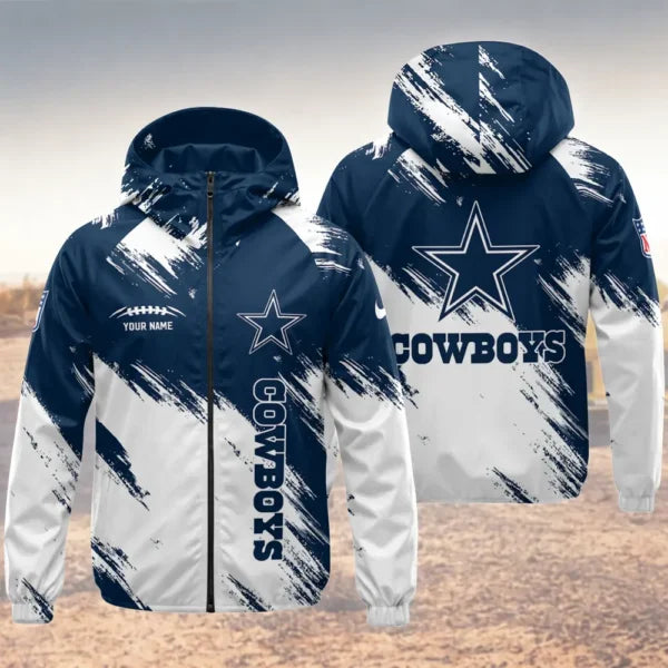 LIMITED EDITION - NEW CUSTOMIZED NFL21 DCB DALLAS COWBOYS WINDBREAKER JACKET