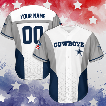 VIRAL EDITION - NEW CUSTOMIZED NFL21 DCB DALLAS COWBOYS BASEBALL JERSEY