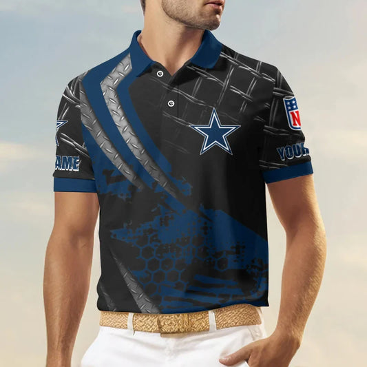 LIMITED EDITION - NEW CUSTOMIZED NFL21 DCB DALLAS COWBOYS POLO SHIRT