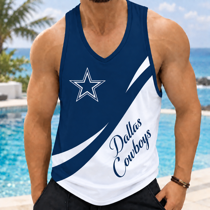 ELITE EDITION - NEW CUSTOMIZED NFL21 DCB DALLAS COWBOYS MEN'S TANK TOP