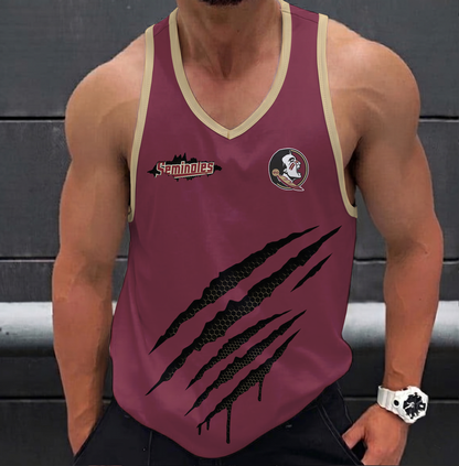SPECIAL EDITION - NEW CUSTOMIZED NCAA FBS21 FLS FLORIDA STATE SEMINOLES UNISEX TANK TOP