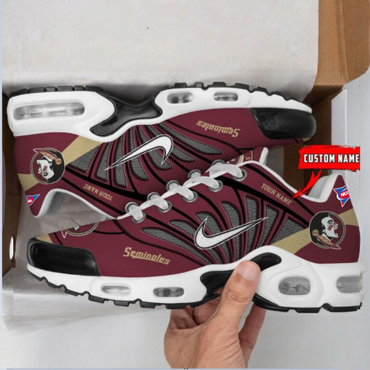 ELITE EDITION - NEW CUSTOMIZED NCAA FBS21 FLS FL SEMINOLES UNISEX AIR MAX PLUS SNEAKERS