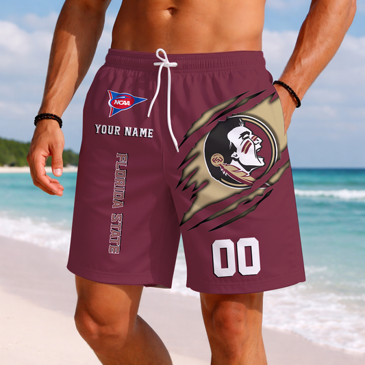 LIMITED DROP - NEW CUSTOMIZED | NCAA FBS21 FLS FL SEMINOLES SHORT PANTS