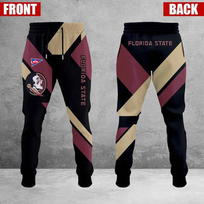 SPECIAL EDITION - NEW CUSTOMIZED NCAA FBS21 FLS FLORIDA STATE SEMINOLES SWEATPANTS