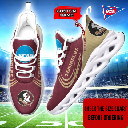 FLASH SALE - NEW CUSTOMIZED NCAA FBS21 FLS FLORIDA STATE SEMINOLES CLUNKY SNEAKERS