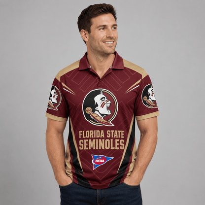 ELITE EDITION - NEW CUSTOMIZED NCAA FBS21 FLS FLORIDA STATE SEMINOLES POLO SHIRT, ZIP POLO SHIRT, HOODIE, ZIP HOODIE, T-SHIRT & SWEATSHIRT