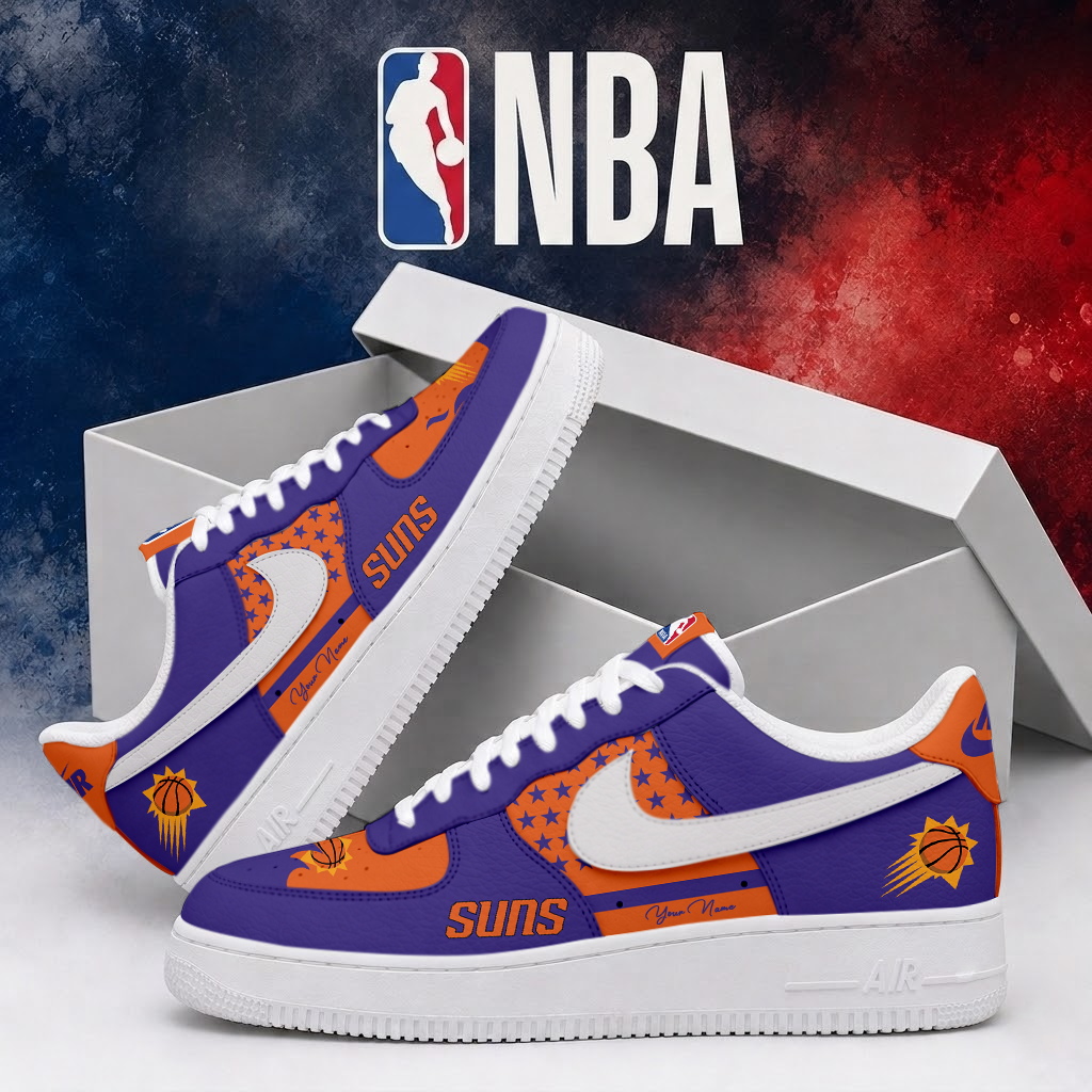 FINAL SALE - NEW CUSTOMIZED NBA21 PSU PHOENIX SUNS AF1 SHOES
