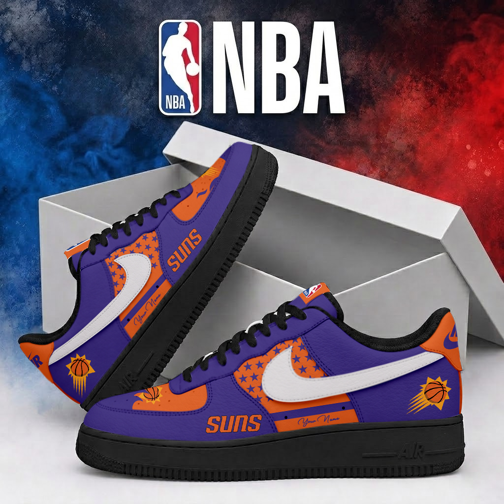 FINAL SALE - NEW CUSTOMIZED NBA21 PSU PHOENIX SUNS AF1 SHOES