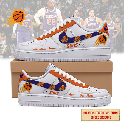 EXCLUSIVE EDITION - NEW CUSTOMIZED NBA21 PSU PHOENIX SUNS AF1 SNEAKERS