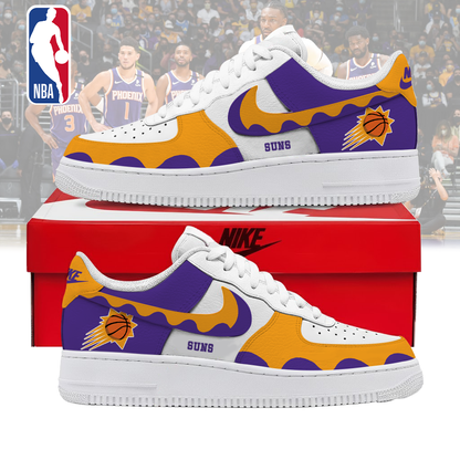 FINAL SALE - NEW CUSTOMIZED NBA21 PSU PHOENIX SUNS AF1 SNEAKERS