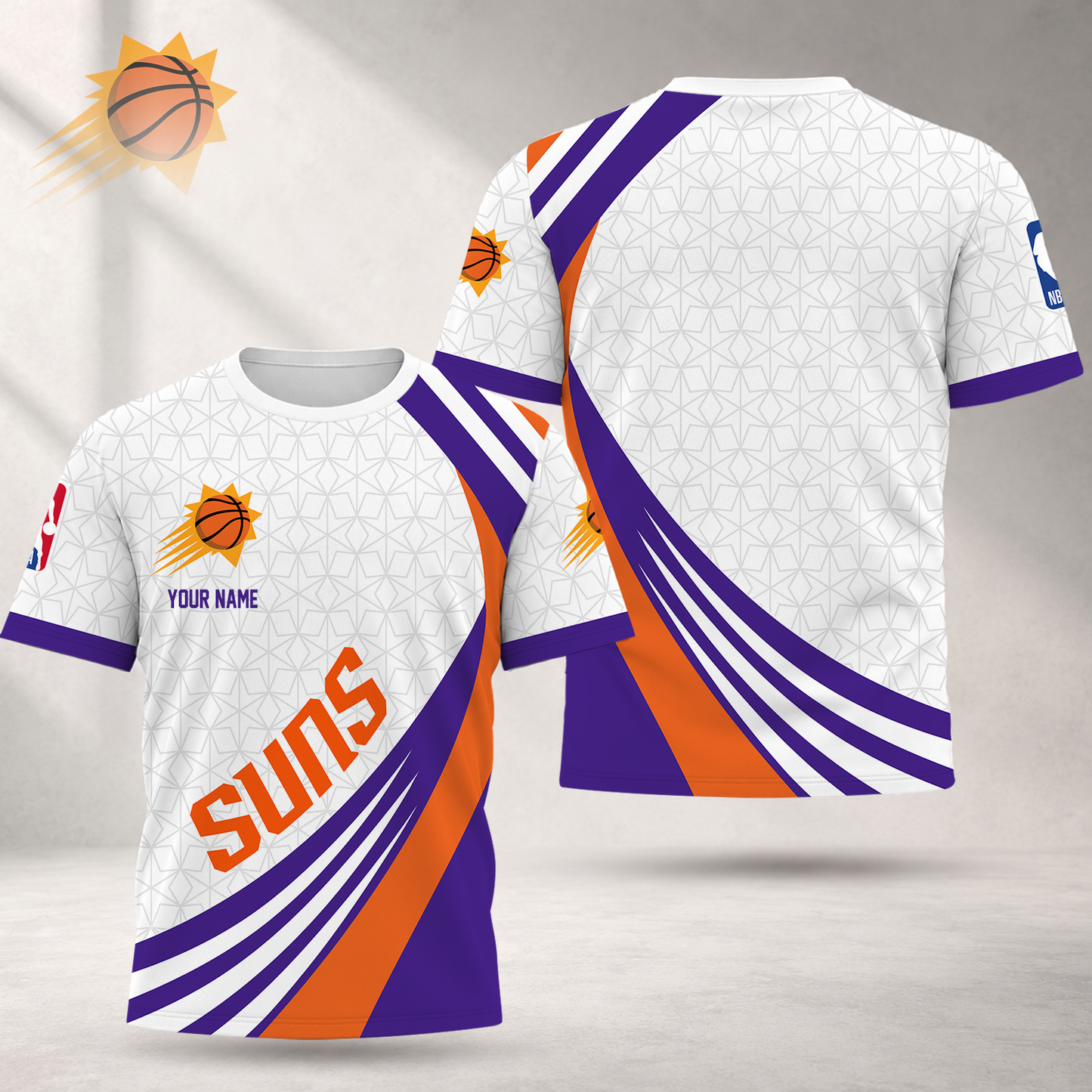 FINAL SALE - NEW CUSTOMIZED NBA21 PSU PHOENIX SUNS T-SHIRT, POLO SHIRT, ZIP POLO SHIRT, SWEATSHIRT, HOODIE & ZIP HOODIE