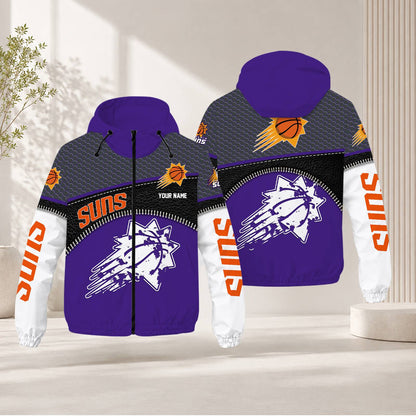 FLASH SALE - NEW CUSTOMIZED NBA21 PSU PHOENIX SUNS WINDBREAKER JACKET