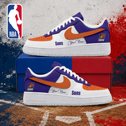 FINAL SALE - NEW CUSTOMIZED NBA21 PSU PHOENIX SUNS AF1 SNEAKERS