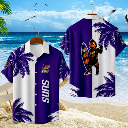 FINAL SALE - NEW CUSTOMIZED NBA21 PSU PHOENIX SUNS UNISEX HAWAIIAN SHIRT