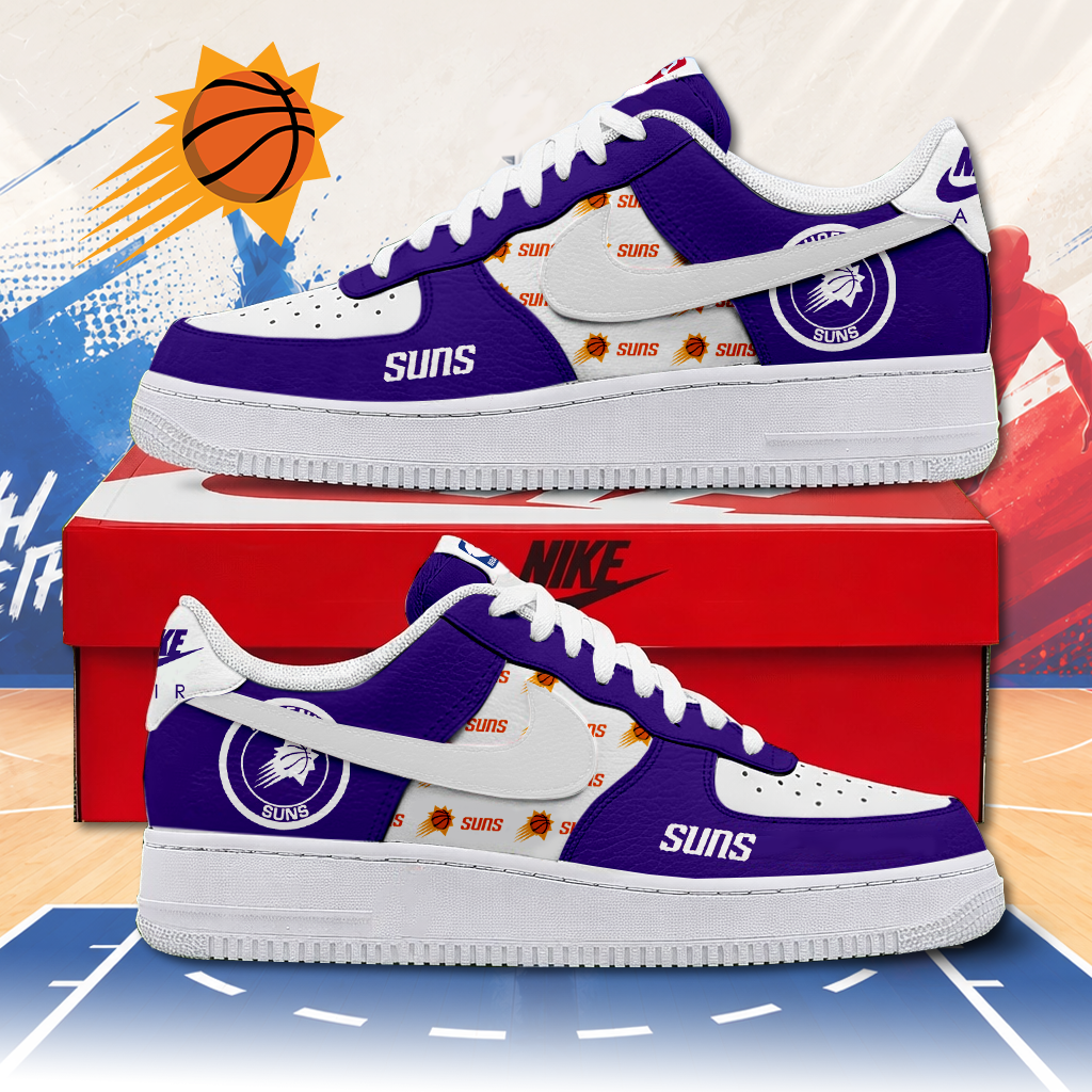 FINAL SALE - NEW CUSTOMIZED NBA21 PSU PHOENIX SUNS AF1 SNEAKERS
