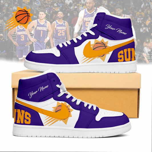 FINAL SALE - NEW CUSTOMIZED NBA21 PSU PHOENIX SUNS AIR JORDAN SNEAKERS