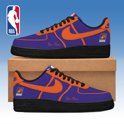 FINAL SALE - NEW CUSTOMIZED NBA21 PSU PHOENIX SUNS AF1 SNEAKERS