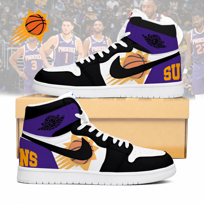 FINAL SALE - NEW CUSTOMIZED NBA21 PSU PHOENIX SUNS AIR JORDAN SNEAKERS