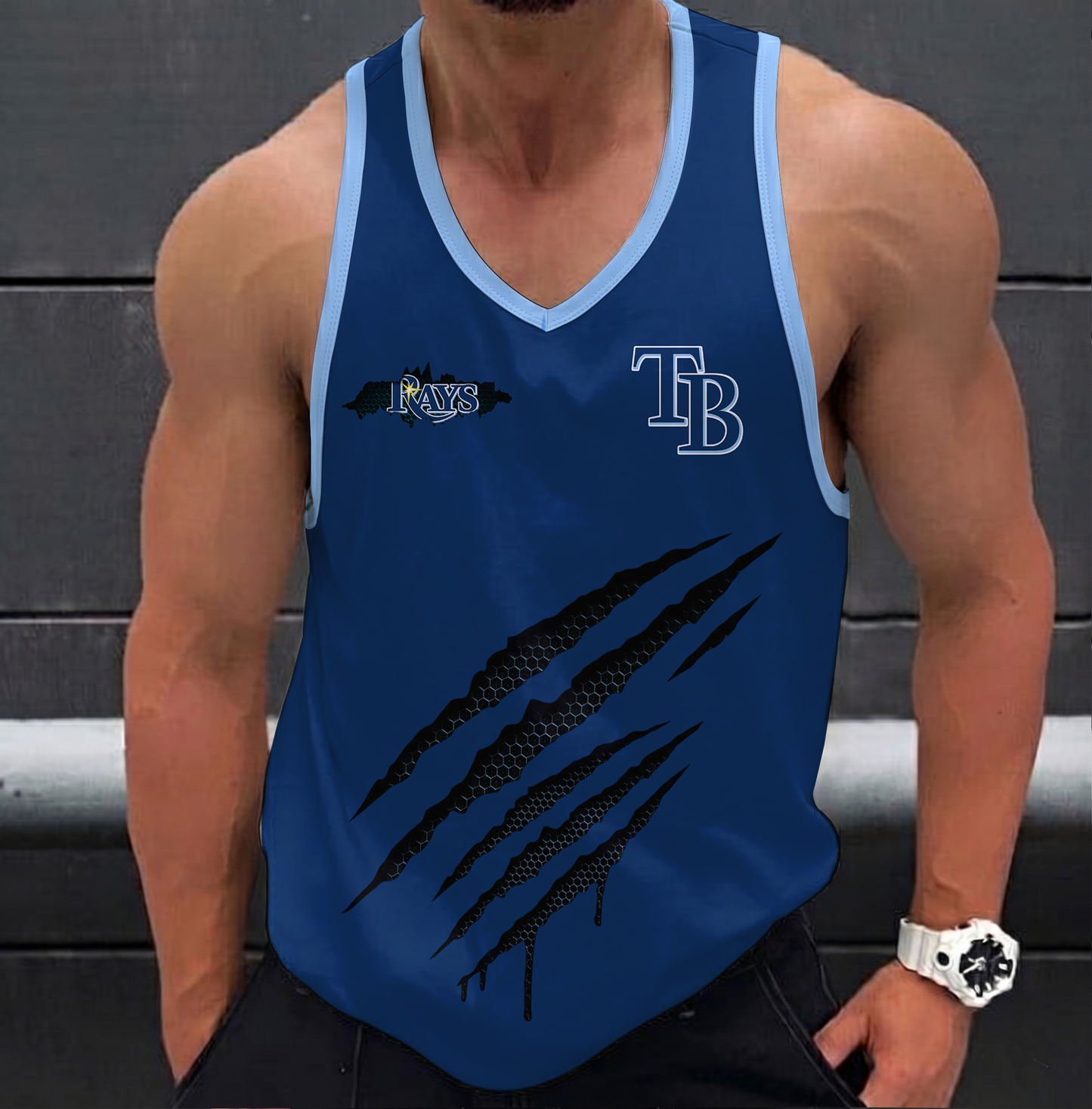 FINAL SALE - NEW CUSTOMIZED MLB21 TAMPA BAY RAYS UNISEX TANK TOP