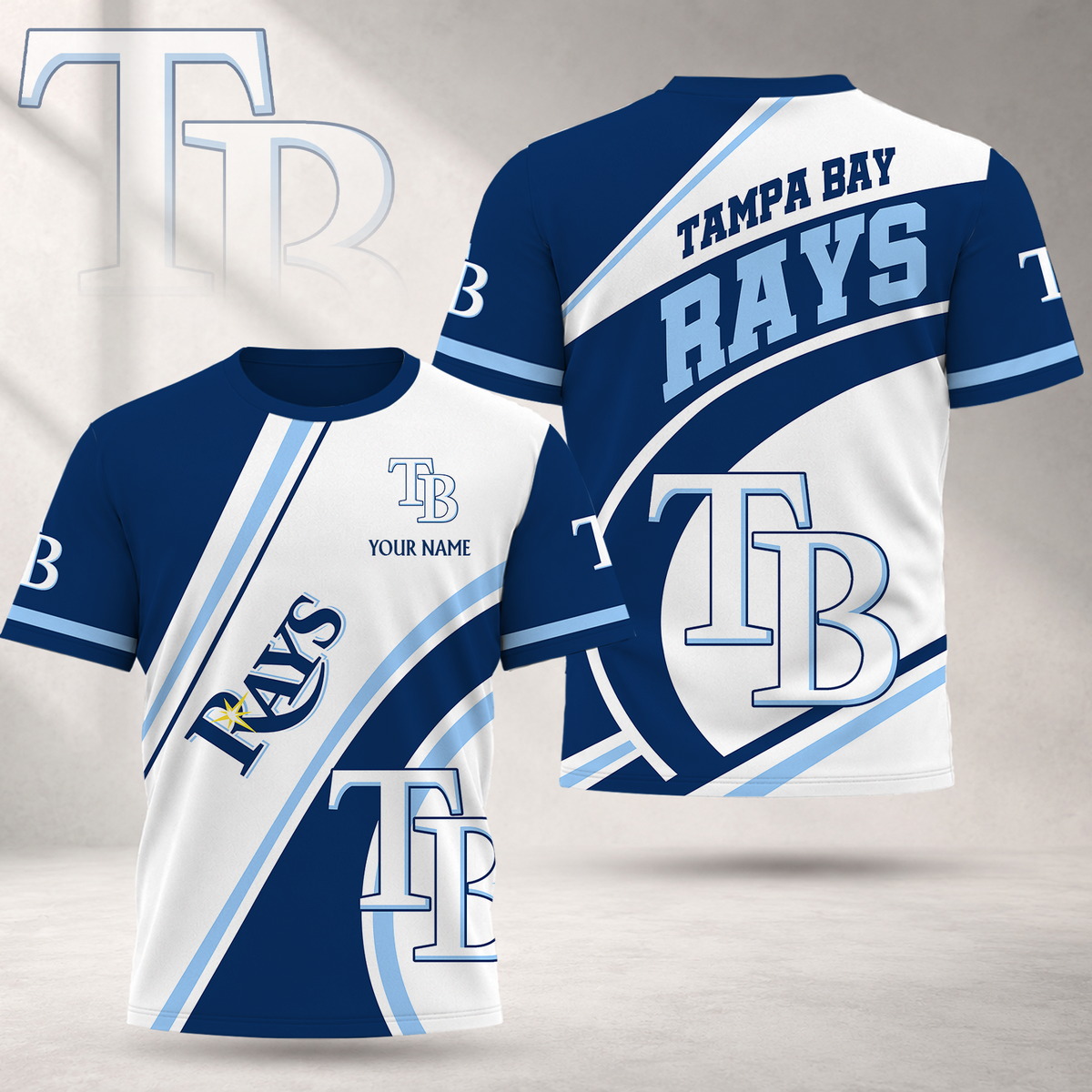 EXCLUSIVE EDITION - NEW CUSTOMIZED MLB21 TBR TAMPA BAY RAYS T-SHIRT, POLO SHIRT, ZIP POLO SHIRT, SWEATSHIRT, HOODIE & ZIP HOODIE