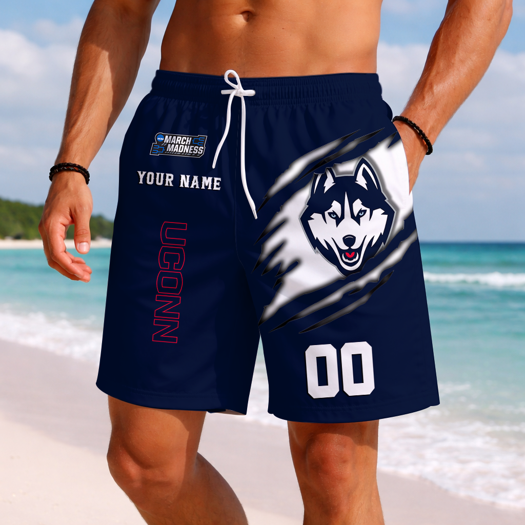 LIMITED DROP - NEW CUSTOMIZED | NCAA MAM21 UCH UC HUSKIES SHORT PANTS