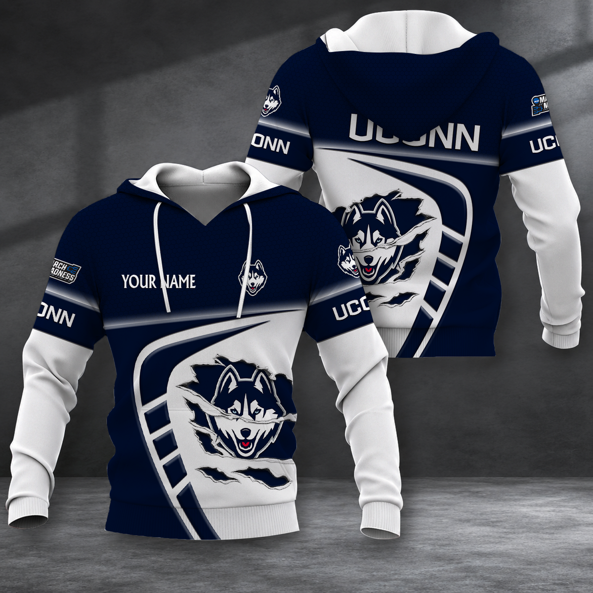 HOT DEAL - NEW CUSTOMIZED NCAA MAM21 UCH UCONN HUSKIES T-SHIRT, POLO SHIRT, ZIP POLO SHIRT, SWEATSHIRT, HOODIE & ZIP HOODIE