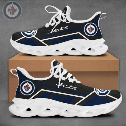 LIMITED EDITION - NEW CUSTOMIZED NHL21 WPJ WINNIPEG JETS CLUNKY SNEAKERS