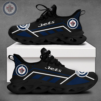 LIMITED EDITION - NEW CUSTOMIZED NHL21 WPJ WINNIPEG JETS CLUNKY SNEAKERS
