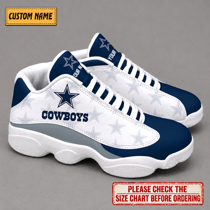 LIMITED EDITION - NEW CUSTOMIZED NFL21 DCB DALLAS COWBOYS AIR JORDAN 13 LOW TOP SNEAKER