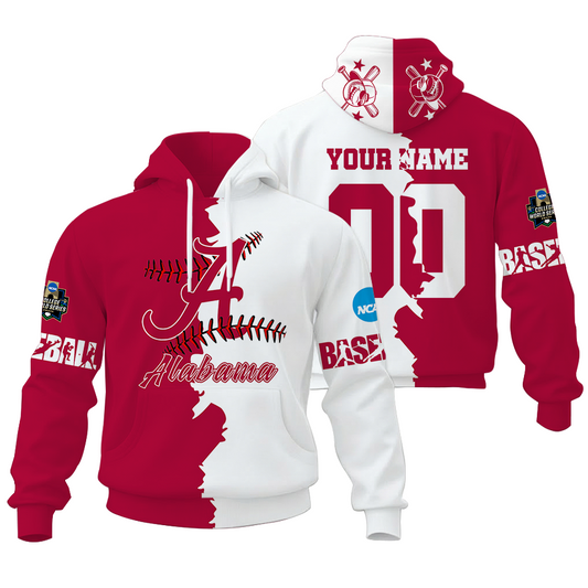 LIMITED EDITION - NEW CUSTOMIZED NCAA CWS21 ABC AB CRIMSON TIDE UNISEX HOODIE & ZIP HOODIE