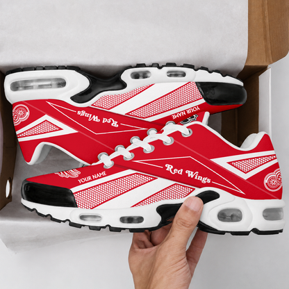 LIMITED EDITION - NEW CUSTOMIZED NHL22 DRW DETROIT RED WINGS AIR MAX PLUS SNEAKERS