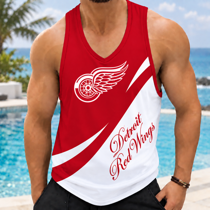 LIMITED EDITION - NEW CUSTOMIZED NHL22 DRW DETROIT RED WINGS MEN'S TANK TOP