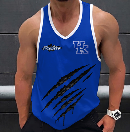 EXCLUSIVE EDTION - NEW CUSTOMIZED NCAA MAM22 KEW KENTUCKY WILDCATS STRAPPY UNISEX TANK TOP