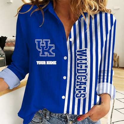 LIMITED DROP - NEW CUSTOMIZED | NCAA MAM22 KEW KE WILDCATS WOMEN CASUAL SHIRT FOR FAN