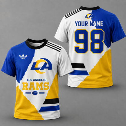 ELITE EDITION - NEW CUSTOMIZED NFL22 LAR LOS ANGELES RAMS T-SHIRTS, POLO SHIRT & ZIP POLO SHIRT