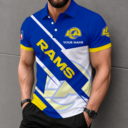 LIMITED EDITION - NEW CUSTOMIZED NFL22 LAR LOS ANGELES RAMS T-SHIRT, POLO SHIRT, ZIP POLO SHIRT, SWEATSHIRT, HOODIE & ZIP HOODIE
