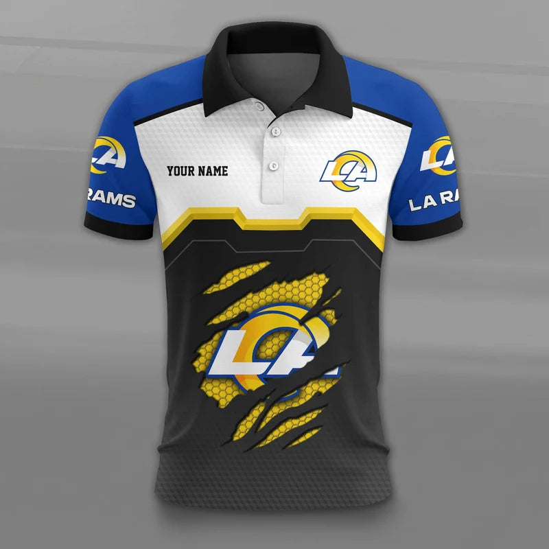 VIRAL EDITION - NEW CUSTOMIZED NFL22 LAR LOS ANGELES RAMS T-SHIRT, POLO SHIRT, ZIP POLO SHIRT, SWEATSHIRT, HOODIE & ZIP HOODIE